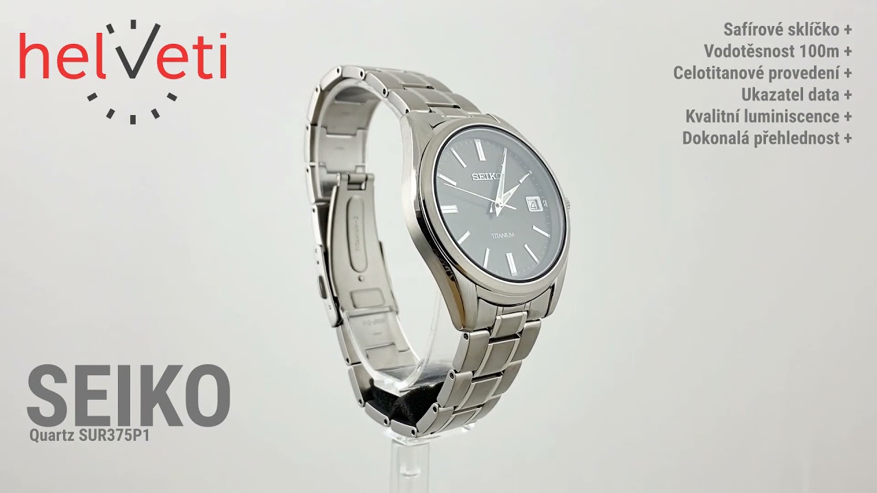 Seiko Quartz SUR375P1 - YouTube