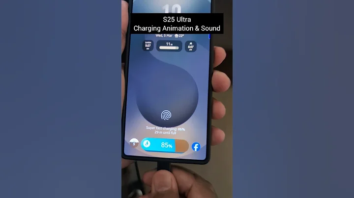 Samsung S25 Ultra One UI 7 Charging Sound and Animation #shorts #samsungs25ultra #oneui7