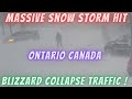 MASSIVE Snow Storm Hit Ontario Canada - BLIZZARD Collapse Traffic ! #snowstorm #blizzard #trending