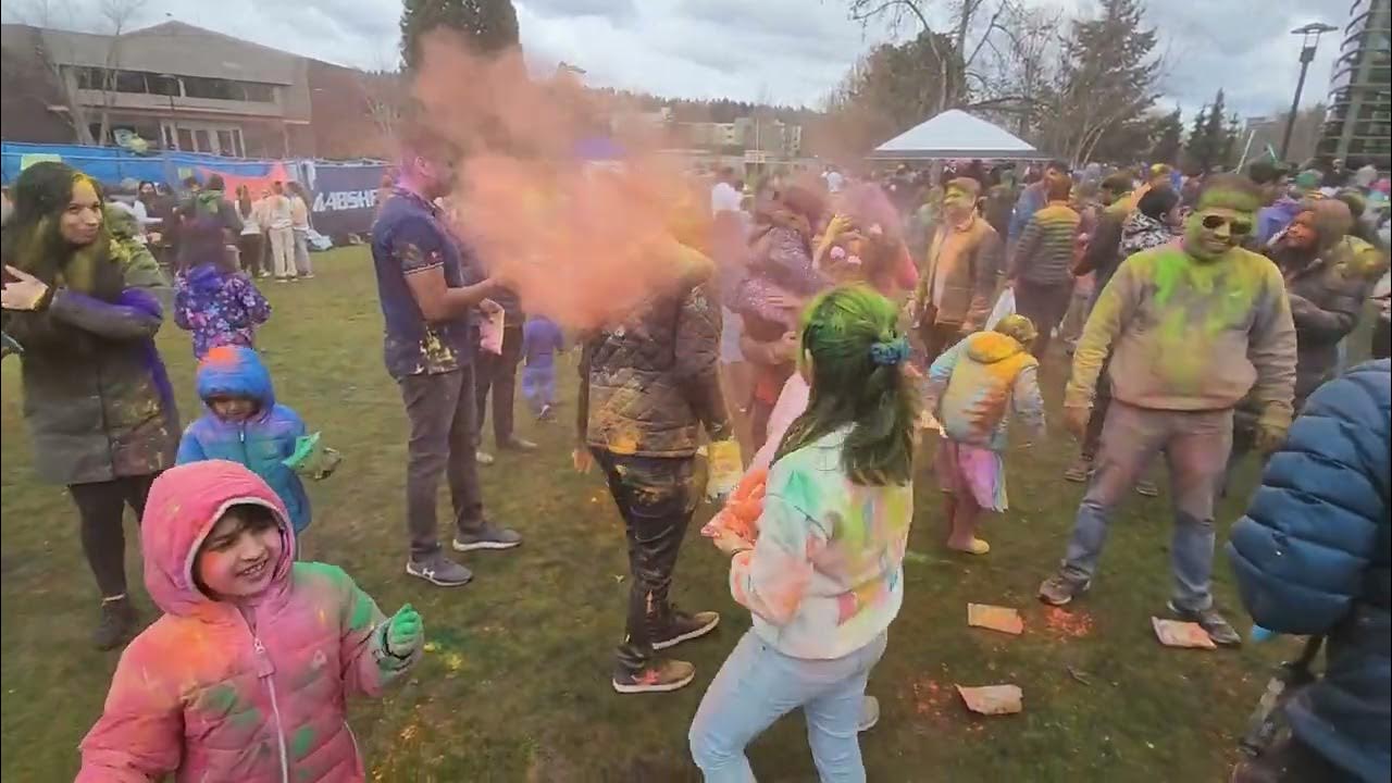 Festival of Colors Rang Barse HOLI Celebration in Redmond City Hall