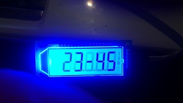 HT1621 6 digit 7 segment LCD display test