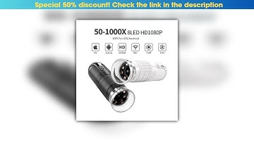 Get Digital Microscope Wireless Pocket Handheld USB Microscopes 1000X Zoom Fixed Focus HD Magnifier