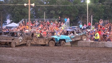 Becker County Fair Detroit Lakes, MN Demo Derby 8-10-19