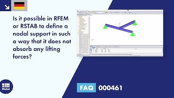 [DE] FAQ 000461 | Is it possible in RFEM or RSTAB to define a nodal support in such a way that it...