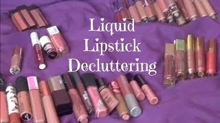 Liquid Lipstick Declutter 2017