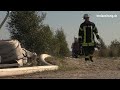 Moorbrand in Meppen: Schlauch aufgeschlitzt