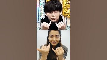 Taehyung Vs Rashmika Tutting Fingers #rashmikamandanna #taehyung