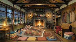 Stormy Night at Grandparents’ Forest Cabin | Traditional Korean Cooking \u0026 Family Dinner 