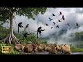4K ULTRA HD Relax video. Peaceful wild Amazon ( Monkeys, Macaws, Capybaras).
