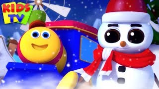 christmas snowman bob the train cartoons xmas songs carols for kids nursery rhymes