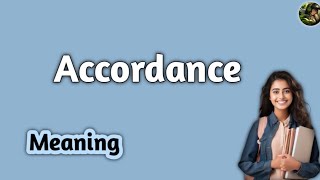 Accordance meaning