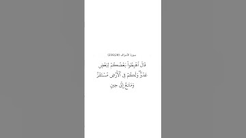 سورة الأعراف ٢٤