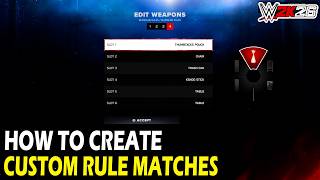 Celebrity How to Create Custom Rules in WWE 2k26 Wealth