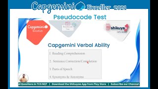 Capgemini Exceller 2021: MCQ based English Test | Verbal for Capgemini | Capgemini verbal ability screenshot 5