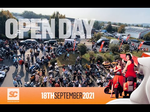 Scooter Center Open Day 2021 - 1500 Vespa & Lambretta Scooterists @scootercentercom