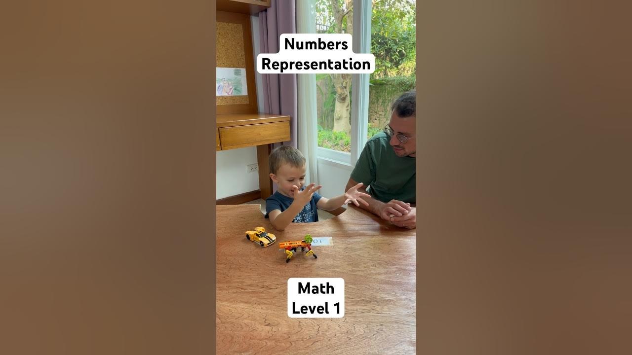 Teaching math to my 3 years old kid Level 1 Numbers representation
