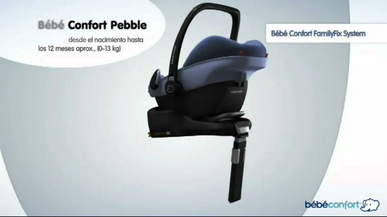 Bébé Confort PEBBLE et la base FAMILYFIX - Poussettes-bebe.net - YouTube