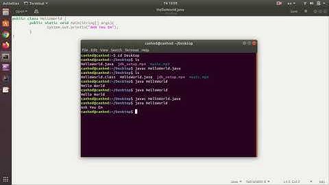 Viết và biên dịch chương trình HelloWorld trong Java KHÔNG dùng IDE trên Ubuntu