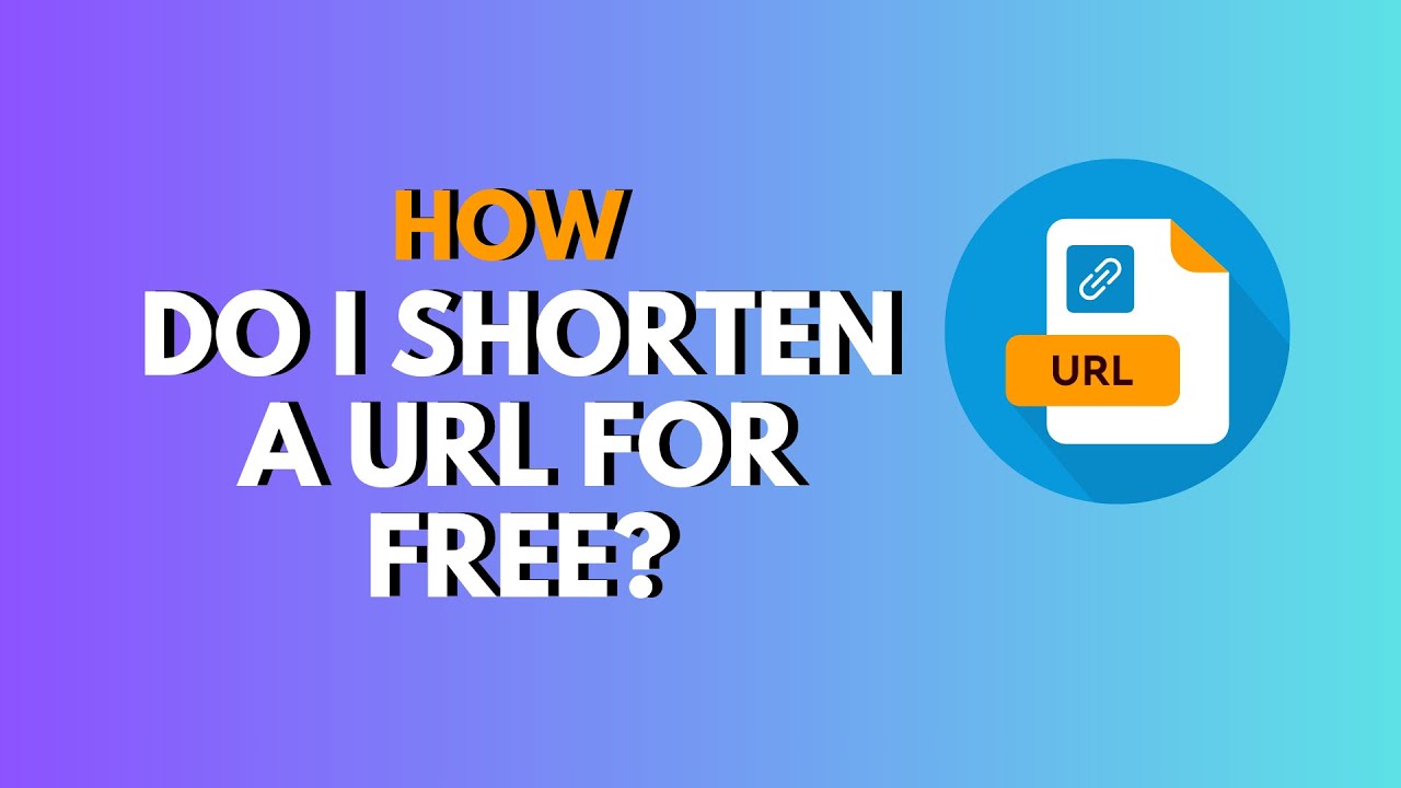 Free URL Shortener - How do I shorten a URL for free?
