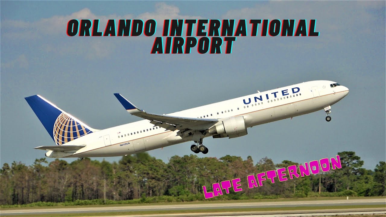 [4K] PLANE SPOTTING Late Afternoon ORLANDO INTERNATIONAL AIRPORT (MCO) 3/25/21.