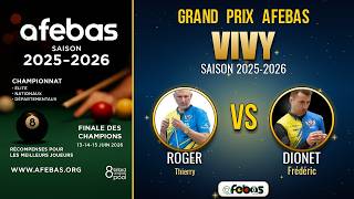 Regarder « Grand Prix AFEBAS de Vivy 2025-2026 : ROGER contre DIONET »