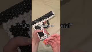 “Do a KANDI Tutorial” 😭🔫 | Kandi Gun #kandi #bracelet #kandicuff #kandikid