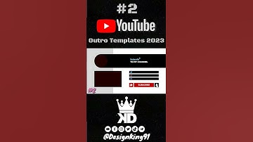 YouTube Outro Template 2 For YouTube Channels 2023 No Text No Copyright Free Download