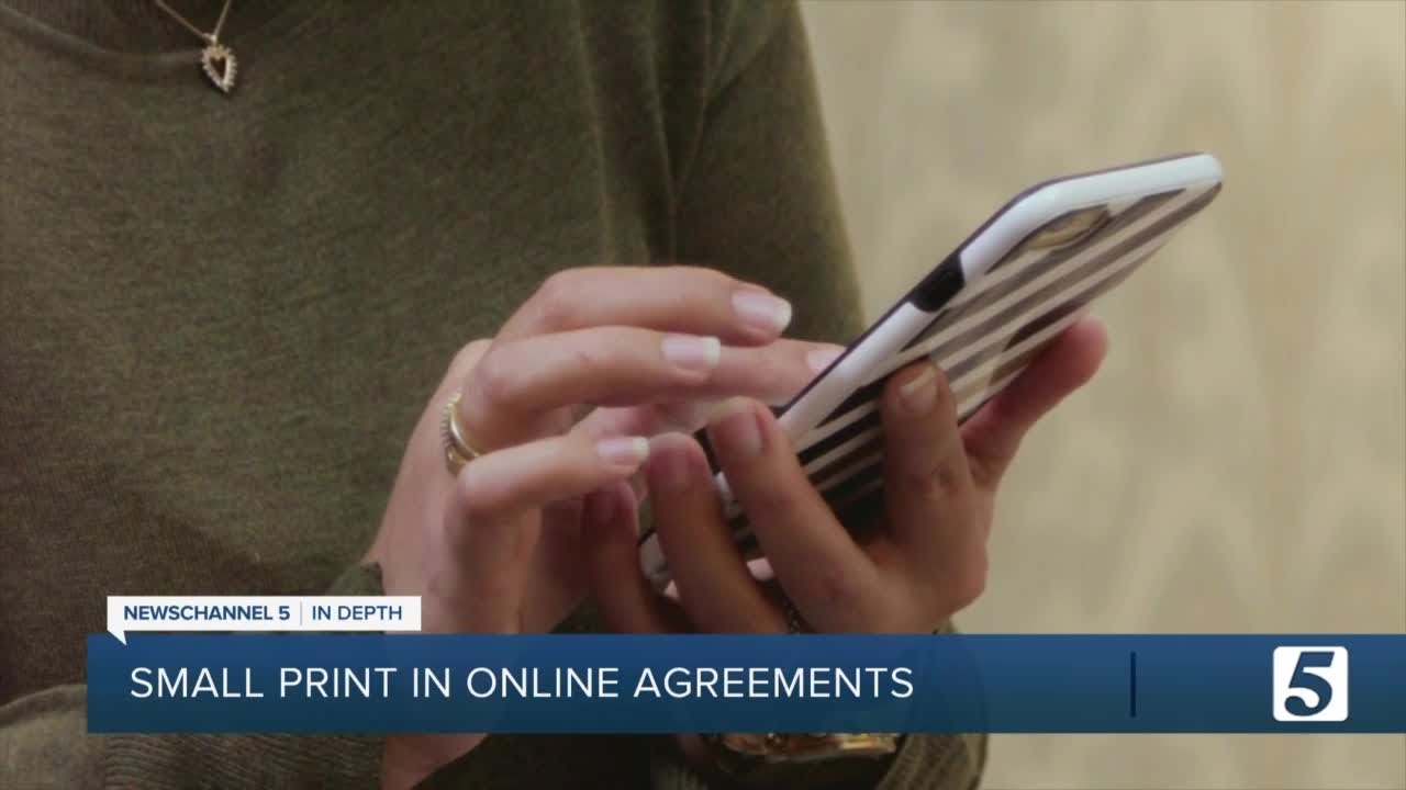 Consumer Reports: Small print in online agreements
