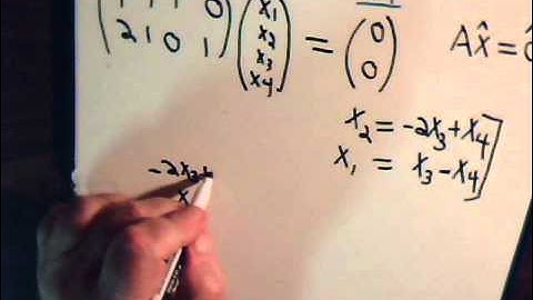 Linear Algebra Video #14: Matrix Null Space