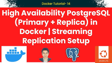 Hoge beschikbaarheid PostgreSQL (primair + replica) in Docker | Streaming replicatie-instellingen...