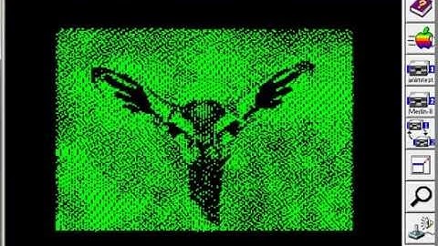 Apple II hgr (HIRES grapics) animation Test 7a