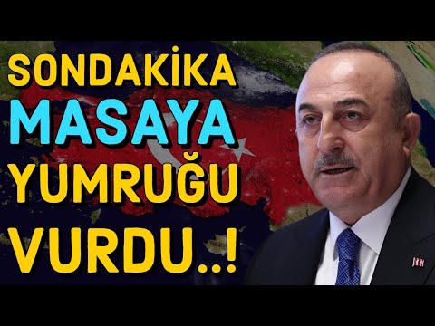 ÇAVUŞOĞLU MASAYA YUMRUĞU
