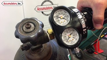 Precharging 3000 PSI Bladder Accumulator
