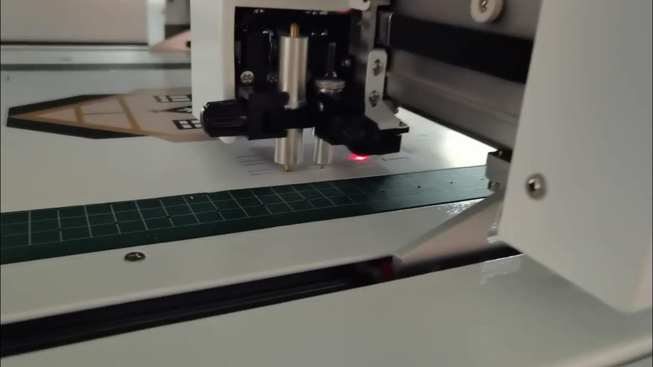 How to calibrate on red light flatbed cutter YouTube