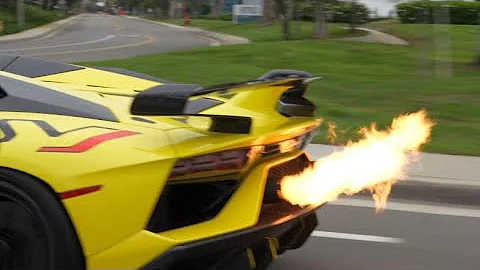 Lamborghini Aventador SVJ F1 Gintani FLAMES!! [4K] HEADPHONE USERS BEWARE!!!