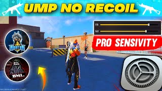 OB44 NEW SENSITIVITY FOR UMP SECRET 😮 HEADSHOT SENSITIVITY IN FREE FIRE UMP BEST SETTING ⚙️ |