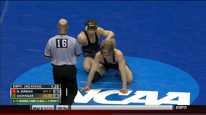 2015 NCAA 165 lb Semi Final: Bo Jordan (tOSU) v Al...