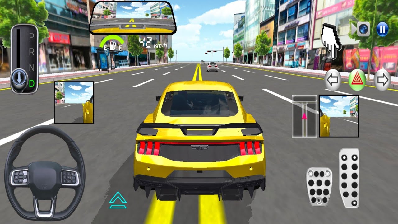 New Golden Mustang Car - 3D Driving Class 2026 - Best Android ios 2026 Car Game