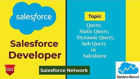 Query, Static Query, Dynamic Query, Sub Query in Salesforce