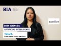 From Learner to Data Analyst at Accenture | Tina K’s Data Science & AI Course Journey with BIA