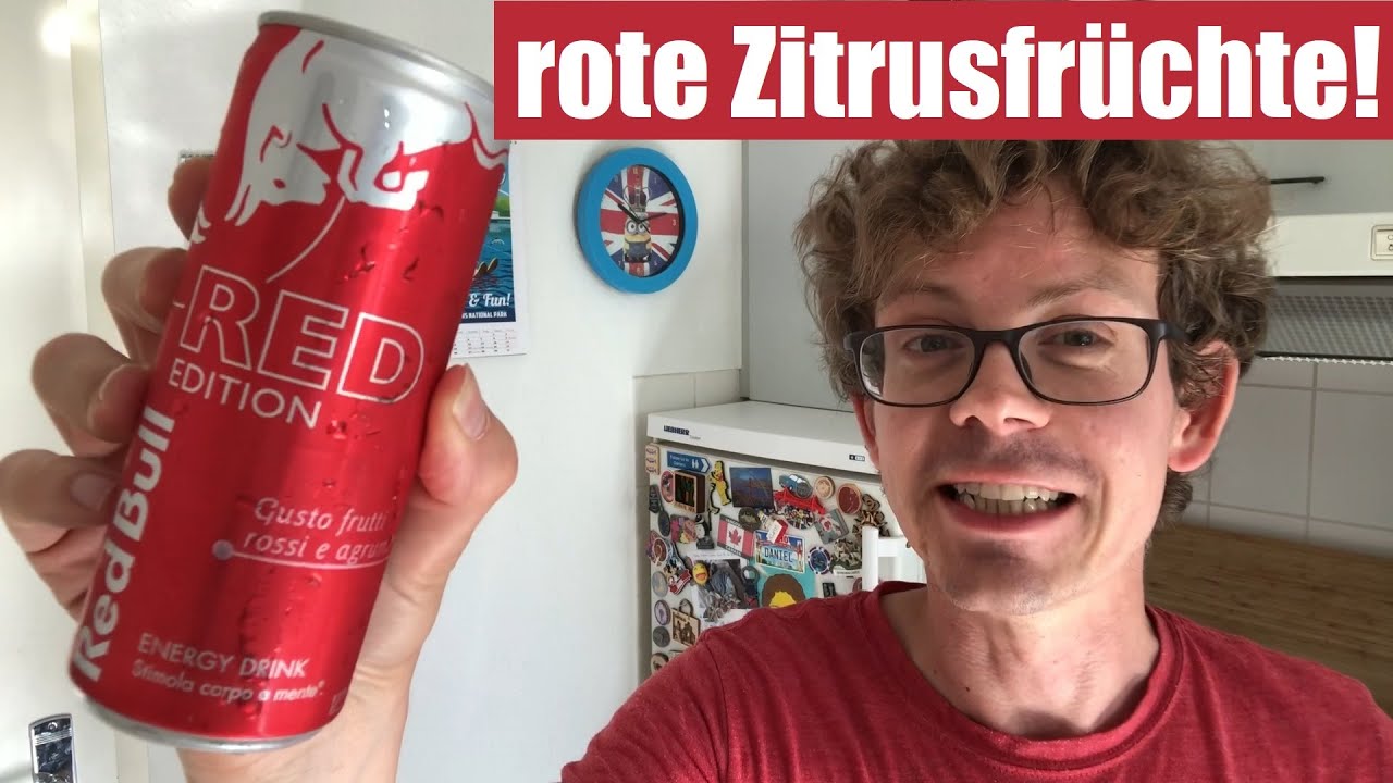 Red Bull Red Edition Aus Italien Im Test Gusto Frutti Rossi E Agrumi Rote Zitrusfruchte Youtube