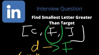 Smallest Letter Greater than target | Binary search | Python & Javascript - Leetcode 744