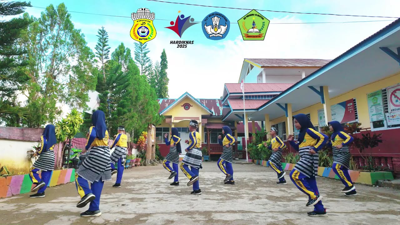 Lomba Senam Anak Indonesia Hebat 2025 SD Negeri 15 Buton,Kambulabulana,Pasarwajo Sulawesi Tenggara