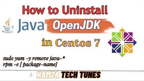 How to Uninstall OpenJDK in CentOS 7 | remove openjdk | Uninstall OpenJDK in Redhat Linux 7