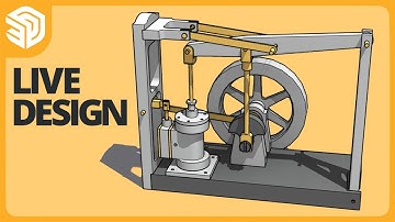 Modeling and Assembling Grasshopper Steam Engine in SketchUp