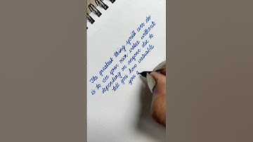 calligraphy quotes| Beautiful cursive handwriting #asmr #calligraphy #handwriting #shorts
