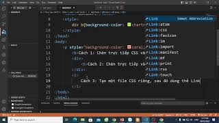 Hướng dẫn cách nhúng CSS vào HTML
