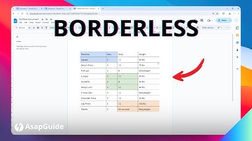 How to Add and Remove Table Borders in Google Docs