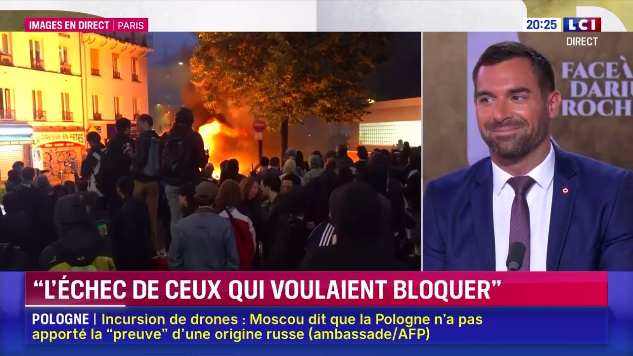 Julien Odoul : "L'extrême gauche pourrit toutes les manifestations !" (LCI)