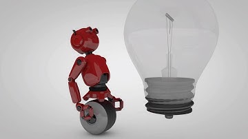Red robot - 3d animation test